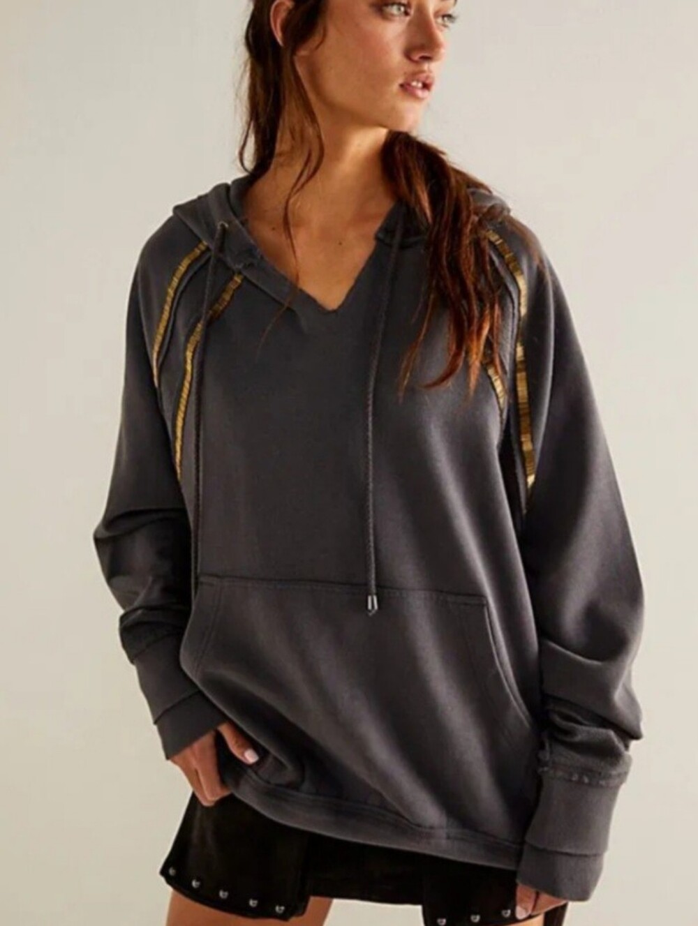We The Free - In The Light Hoodie Oversize Sweatshirt Sunburst Size Small